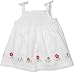 Baby : smocked flower dress(white 12mos)