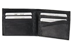 Men's New Genuine Leather Classic Flip Wallet by JBG International.