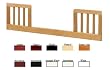 Toddler Guard Rail for Hidden Hardware Cribs (For M4801, M4001, M5921) in Red/Black Finish By Da Vinci Baby Furniture