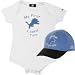 Detroit Lions Boys Newborn 6-9 mos. My First Cap & Bodysuit Set