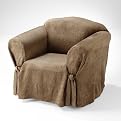 Chenille Chair Slipcover - Toast