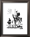 Don Quixote Styles Framed Art Poster Print by Pablo Picasso, 14x17