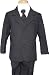 Childrens Suit - 3 Button Notch Lapel Black Suit