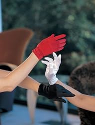 Shirley Of Hollywood Short Satin Gloves