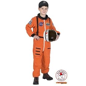 Junior Astronaut Suit Orange Child Costume