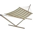Pawleys Island Castaway Large Quilted Hammock (Green / Brown)