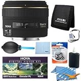 Sigma 30mm f/1.4 EX DC HSM Lens for Nikon Digital SLR Cameras With Cleaning Kit, Flash Bracket, Micro Fiber Cleaning Cloth, Card Wallet, Hoya UV Filter!, Lens Cap Cleaner and more!
