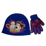 Boy's Star Wars Lego Darth Vader Beanie Knit Hat and Gloves Set (4-7)