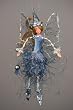 Little Blue Fairy with Yarn Dress 6" Ornament