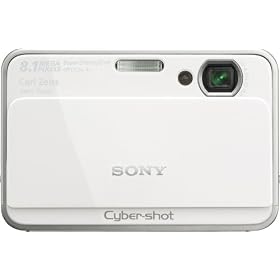 Sony Cybershot DSC-T2 8MP Digital Camera with 3x Optical Zoom (White)