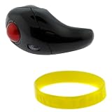 GTMax 2.4 GHz Wireless 2 in 1 Handheld Rechargable trackball Mouse for Desktop Computer + Wristband