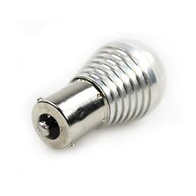 Ledwholesalers Ba15s Single Contact Bayonet LED Bulb 1141 1156 S8 Waterproof 12 Volt Ac Dc Warm White, 1462aww