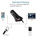 Amotus Wireless FM Transmitter Music Radio Car Kit Bundle with 5V/2.4A USB Charger& 3.5mm Audio Plug for iPhone 6/6s plus, iPad Samsung HTC and More Android Phones