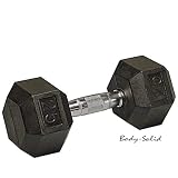 Body Solid Rubber Coated Hex Dumbbells 3-100lbs.