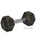 Body Solid Rubber Coated Hex Dumbbells 3-100lbs.