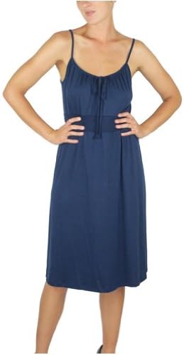 Alfa Global Women's Spaghetti Strap Dress with Elastized Waist M
