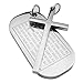 KONOV 2pcs Mens Stainless Steel Cross English Lord Prayer Dog Tag Pendant Necklace, 18 & 22 inch Chain
