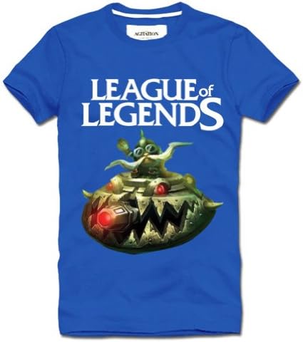 Vogue Gallery League of Legends Corki T-shirt,Blue,XL