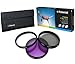 Polaroid Optics 67mm 3 Piece Filter Set (UV, CPL, FLD)