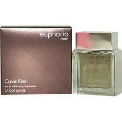 Euphoria Men by Calvin Klein for Men, Eau De Toilette Spray, 1.7 Ounce