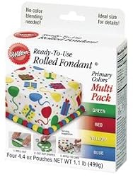 WILTON ROLLED FONDANT PRIM CLRS MULTI 710-445