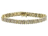 .12CTW DIAMOND 18KT OVER STERLING SILVER BRACELET