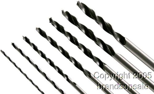 7 PC Long Brad Point Drill Bit Set