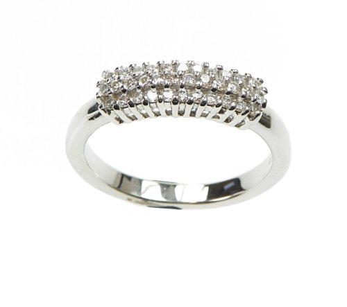 Orphelia Damen-Ring 18 Karat (750) Wei&szlig;gold 35 Diamanten 0.35 Carat Gr. 52 (16.6) RD-33201 Preisvergleich