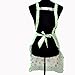 Sankuwen 1pc Women Home Kitchen Cooking Bow Print Pocket Apron