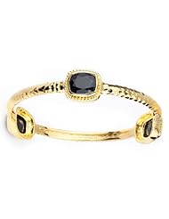 Sterling Silver Amethyst 18k Yellow Gold Plated Bangle