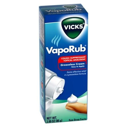 Vicks VapoRub Greaseless Cream, 2.99 oz, One Tube