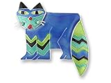 Clearly Charming Zig Zag Kitty Silver & Enamel Pin