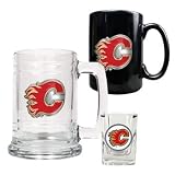 Calgary Flames NHL Beer Tankard & Shot Glass