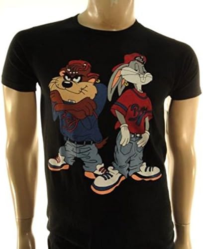 Fifth Sun Looney Tunes Graphic T-Shirt Black, Medium (Medium)