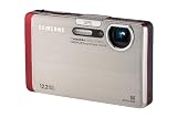 Samsung ST1000 Digital Camera - Silver/Red (12MP, 5x Inner Zoom) 3.5 inch LCD