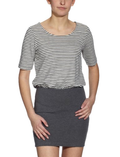 VERO MODA Damen Kleid (knielang) 10077555, Gr. 38 (M), Grau (DARK GREY MELANGE) Preisvergleich