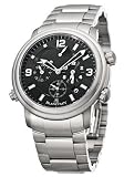 Blancpain 2041-1230-98B Leman Black Dial Titanium Men's Automatic GMT Alarm Watch