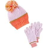 オシュコシュ OSHKOSH/ 3ピースハット&ミトンセット ピンク 小物 2～4歳【並行輸入】