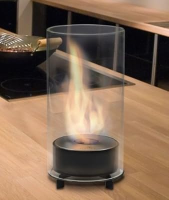 Eco-Feu Tabletop Fireplace - Juliette - Gloss Black