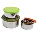 Kids Konserve Nesting Trio Stainless-Steel Containers with Leak-Proof Lids