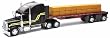New Ray 1:32 Scale Die Cast Freightliner Classic XL Flatbed Truck/Haybales - New Ray 12903