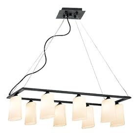 Access Lighting 64048-BS-OPL Thea 8 Light Single Tier Chandelier in Brushed Steel with... by Access Lighting