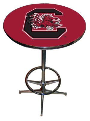 South Carolina Pub Table with Chrome Base & Footring