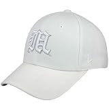 Zephyr Miami Hurricanes White Silver Lining Fitted Hat