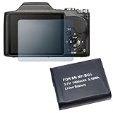 eForCity Reusable Screen Protector + NP-BG1 Li-Ion Battery for Sony DSC-H20