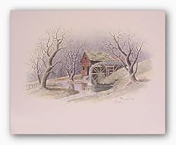 Ol' Mill Stream by Howard Burger 11"x14" Art Print Poster