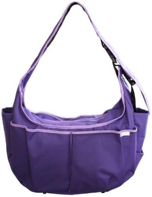 Baby Hobo Original Diaper Bag and Nursing Pillow in One (Lavender Leaves)