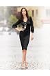 Newport Rosette-Trim Balloon-Sleeve Sweater Dress