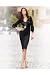 Newport Rosette-Trim Balloon-Sleeve Sweater Dress