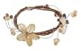 Citrine and garnet bracelet, 'Song of Summer' 1.2" W 7.1" L